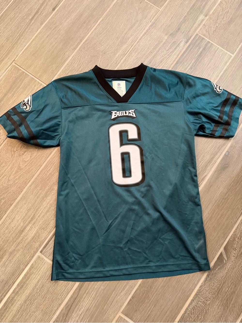 NFL Kids Teal and Black #6 Football Jersey